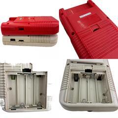 186000 ジャンク品 Nintendo 任天堂 ニンテンドウ GAMEBOY  初代ゲームボーイ DMG-01  レッド　グレー 2点まとめ売り [1000025367675]の画像