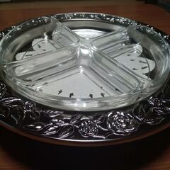 【未使用品】レトロ・回転オードブル皿