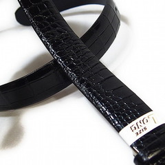 ベルト black 黒   シャイニング クロコダイルの画像