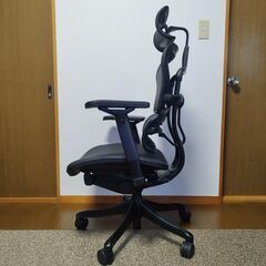 【美品】Ergohuman Pro Black Edition エルゴヒューマン プロ ブラックエディション KM11 前傾チルト機能 オフィスチェア ゲーミングチェア デスクチェアの画像