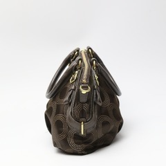 コーチ 15935 ハンドバッグ ブラウン  COACH オプアートソフィア キャンバスの画像