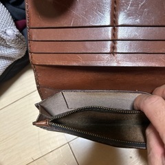 栃木レザー 長財布 バイカーズウォレット ライダースウォレット ヌメ革 レザーウォレット メンズ財布 サドルレザー 本革 革財布 さいふ ブラウンの画像