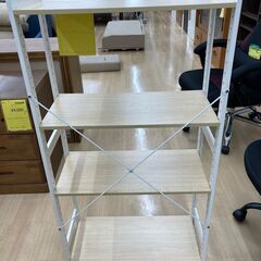 ★ジモティ割引あり★【リユースのサカイ野々市店】ラック ライトブラウン/ホワイト (幅)62×(奥行き)28×(高さ)114cm ※クリーニング済みの画像