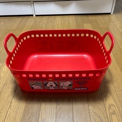 スヌーピー　SNOOPY プラスティックバスケットの画像