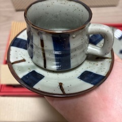 【未使用】カップ＆ソーサー 5客セット 和風 陶器の画像