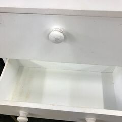 【ジャングルジャングル深井店】★キャスター付きコンパクトドレッサー　ホワイト　収納　家具　 堺市（中区 堺区 東区 西区 南区 北区）和泉市 河内長野市 富田林市 松原市 狭山市  【FU2702】の画像