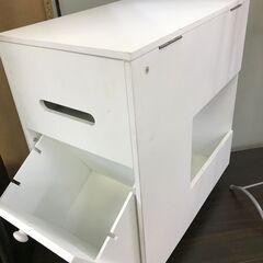【ジャングルジャングル深井店】★キャスター付きコンパクトドレッサー　ホワイト　収納　家具　 堺市（中区 堺区 東区 西区 南区 北区）和泉市 河内長野市 富田林市 松原市 狭山市  【FU2702】の画像