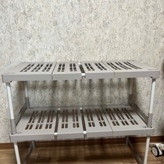 押入れ　クローゼット　収納ラック　収縮タイプ2セット
の画像
