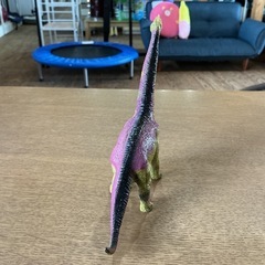 ブラキオサウルス🦕 恐竜 フィギュア おもちゃ かっこいい😎 美品 ミニフィギュア ミニモデル 生き物 黄緑 紫 黒の画像