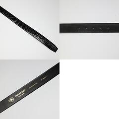 ベルト ブラック   ステッチ クロコダイルの画像
