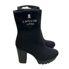 186005 現状品 LANVIN en Bleu ランバンオンブルー ショートブーティー　24.5㎝ レディース [1000025374031]の画像