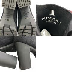 186005 現状品 LANVIN en Bleu ランバンオンブルー ショートブーティー　24.5㎝ レディース [1000025374031]の画像