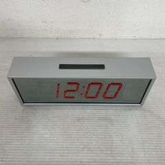 LED Mirror Clock ミラークロック デジタル時計 赤色表示 置き時計 卓上時計 インテリア アラーム付き インテリア A0330の画像
