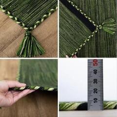 【値下げ】手織りアジアンラグマットの画像