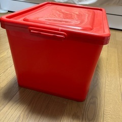 スヌーピー　プラスティックボックス　ふた付き　収納の画像