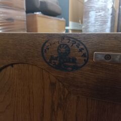 エスポワール 木製キャビネット シューズボックス 収納棚 ヴィンテージ家具 アンティーク調の画像