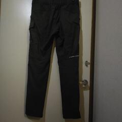 作業用　秋冬　裏起毛パンツ　Lサイズ　カーキ色の画像