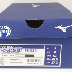 MIZUNO ミズノ モナルシーダNEOⅡ サッカースパイク 27cm 未使用品 G-2346の画像