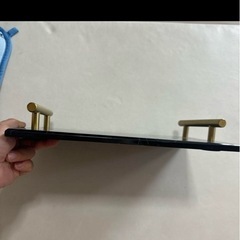未使用　ホテル大理石の質感の収納バスルームアメニティカウンタートレイプレートアクセサーの画像