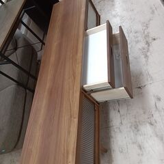 リユースのサカイ栃木店★ジモティ割あり★  TV台 ブラウン W160×D40×H55.7 クリーニング済み TC10566の画像