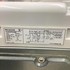 maxzen   マクスゼン　洗濯機　JW50WP01   2022年製  5㎏の画像