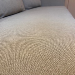 3人掛けソファベッド 収納付き（グレー）の画像