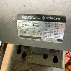 日立ベビコン　エアコンプレッサー   0.4U-7S  60Hzの画像