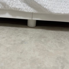 ローベッド　ベッドフレーム　セミダブル　ホワイト　の画像