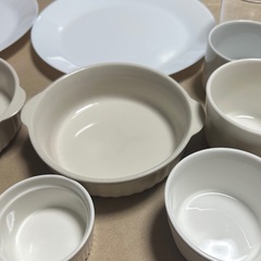 【7日までに可能な方】食器16点 2セットずつ ホワイト の画像