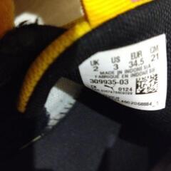 PUMA　キッズスニーカー　イエローの画像