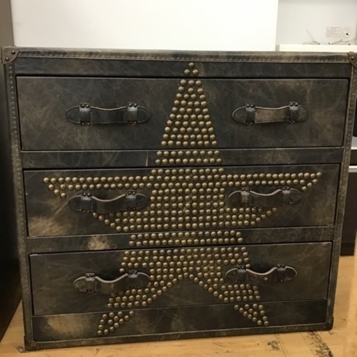 ★値下げしました★【トレファク神戸新長田店 買取/販売】取りに来られる方限定！STAR DESIGNの3段スタッズキャビネット