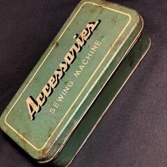 昭和レトロ、 当時モノ、ミシン用小物入れの画像