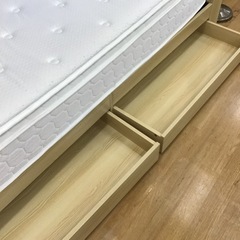 【トレファク神戸新長田店 買取/販売】取りに来られる方限定！引き出し付きダブルベッドです。の画像