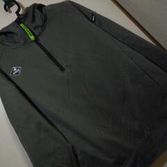 作業用　バートル　裏起毛パーカー　カーキ色　Lサイズの画像