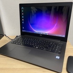 🉐✨高速ノートパソコン　Windows11　Microsoft オフィス搭載です😊NEC シックなメタリックカラーの画像
