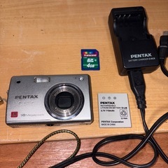 GYP0905 PENTAX Optio A30 動作品　充電器　SDカード　バッテリーの画像