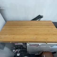【中古】¥1,500 木製タナ　引出し付き　ローボード【I I045】の画像