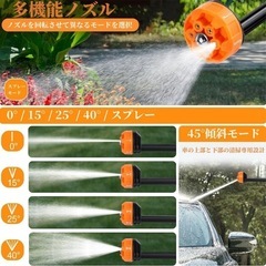☆新品☆高圧洗浄機 コードレス コンパクトサイズ 高性能6in1ノズルの画像