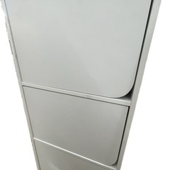 【中古】¥1,000 収納棚　蓋付3段BOX  カラーBOX 【I I047】の画像