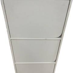 【中古】¥1,000 収納棚　蓋付3段BOX  カラーBOX 【I I047】の画像