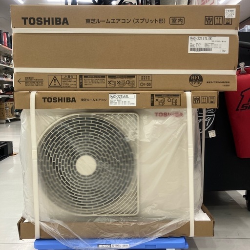 【未使用品】【店頭引取限定】TOSHIBA 東芝 ルームエアコン RAS-2215TL(W) 48,400円（税込）
