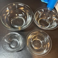 美品】iwaki（イワキ）耐熱ガラスボウル 4点セットの画像