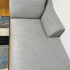 ニトリ 左かけソファの片方のみ　NポケットA15DR-MGYの画像