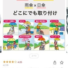 【未使用】どこでもさすべえ　車椅子・自転車の画像