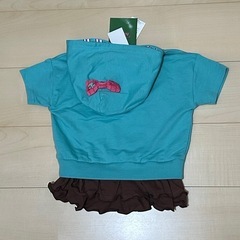 80 新品タグ付　ヴェネロペのフード付Tシャツの画像