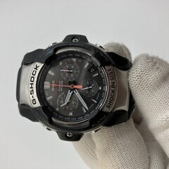 カシオ G-SHOCK GIEZ GS-1000J モジュール4343 タフソーラー 電波時計 Wave Ceptor 20気圧 48mm アナログ クロノグラフ デュアルタイム ワールドタイム 稼働品 腕周り20cm ケースタイ製 日本ムーブの画像