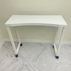 【港区手渡し】[SEVEN BEAUTY] Rカットネイルテーブル Ⅱ ホワイト ネイル用テーブル　ネイルサロンの画像