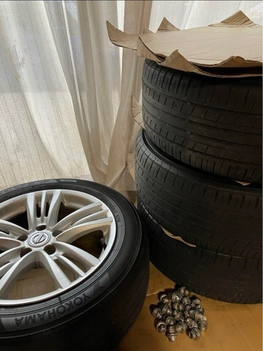 日産純正ホイールタイヤ4点セットスカイライン
