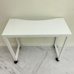 【港区手渡し】[SEVEN BEAUTY] Rカットネイルテーブル Ⅲホワイト② ネイル用テーブル　ネイルサロンの画像