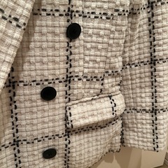 美品BY MALENE BIRGER チェック　ツイードテーラードジャケットの画像